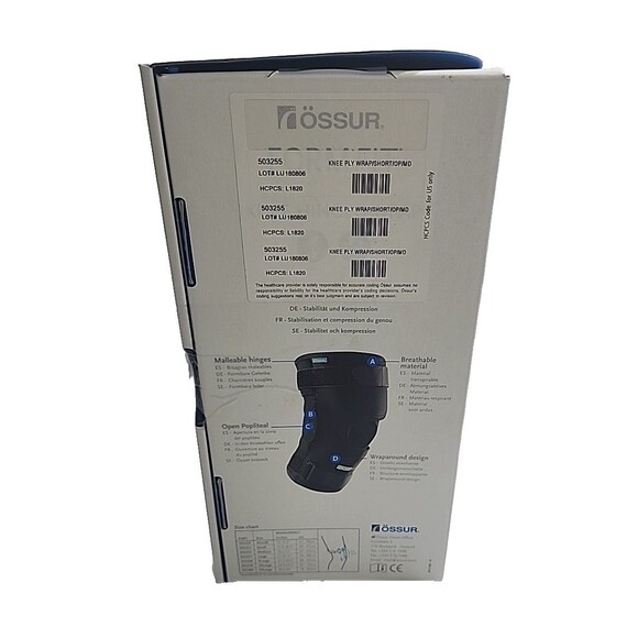 Ossur Form Fit Knee Brace Short Medium – Hinged Wrap NOB Open Box - Picture 3 of 8
